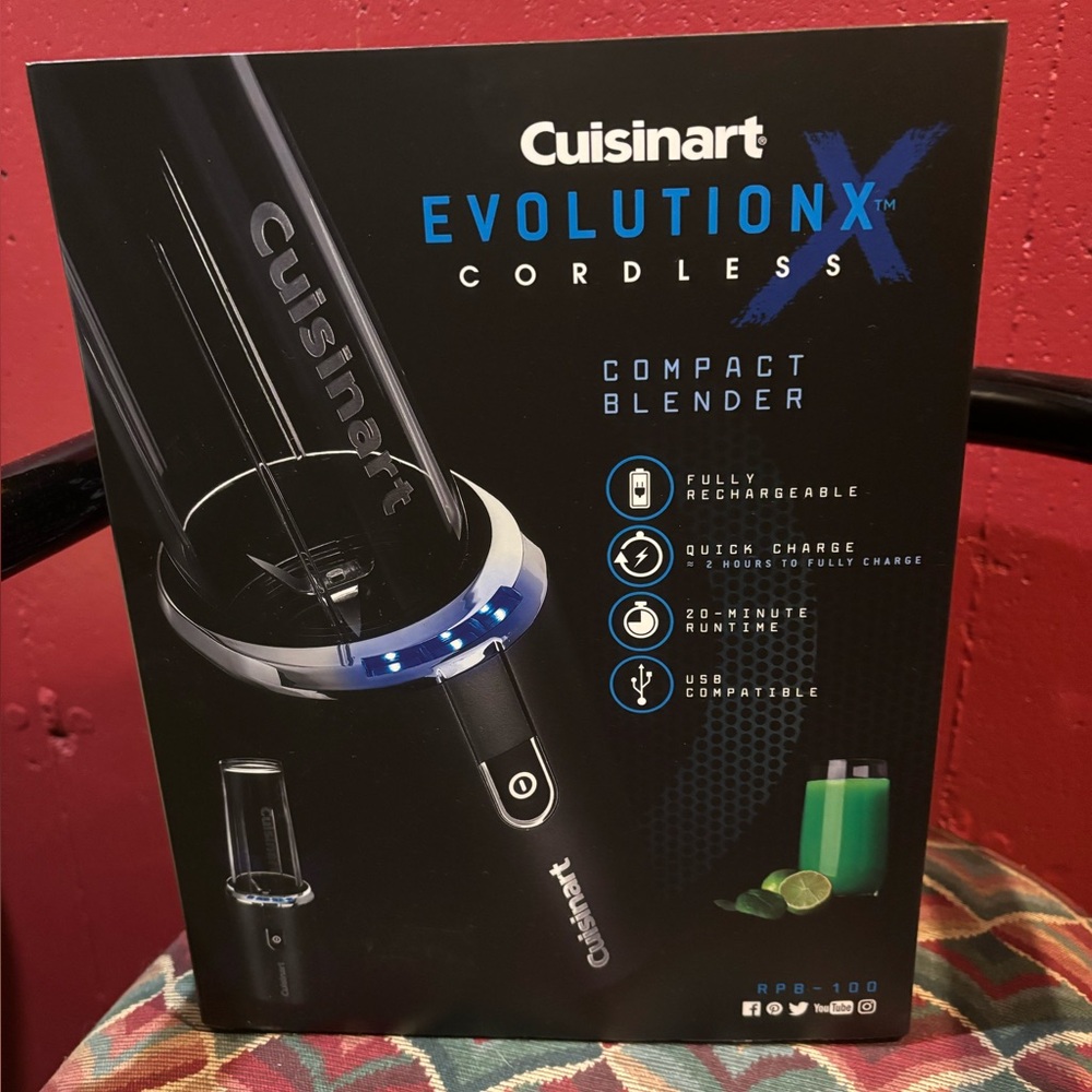 Cuisinart EvolutionX Cordless Compact Blender - Black